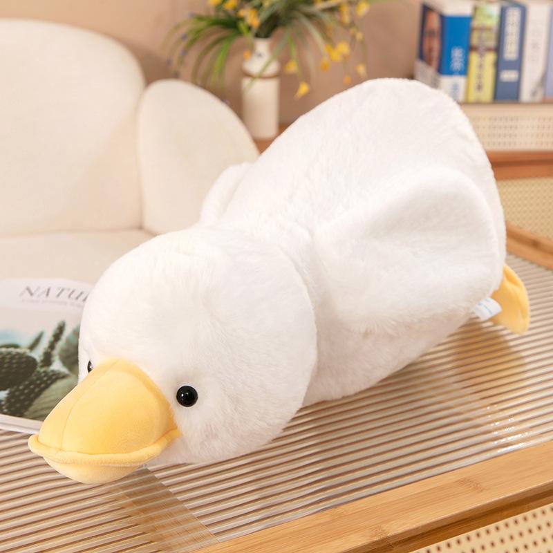 Cross-border New Lying Duck Creative Soft Cute Fried Duck Cloth Doll Sofa Pillow Girl Doll Throw Pillow