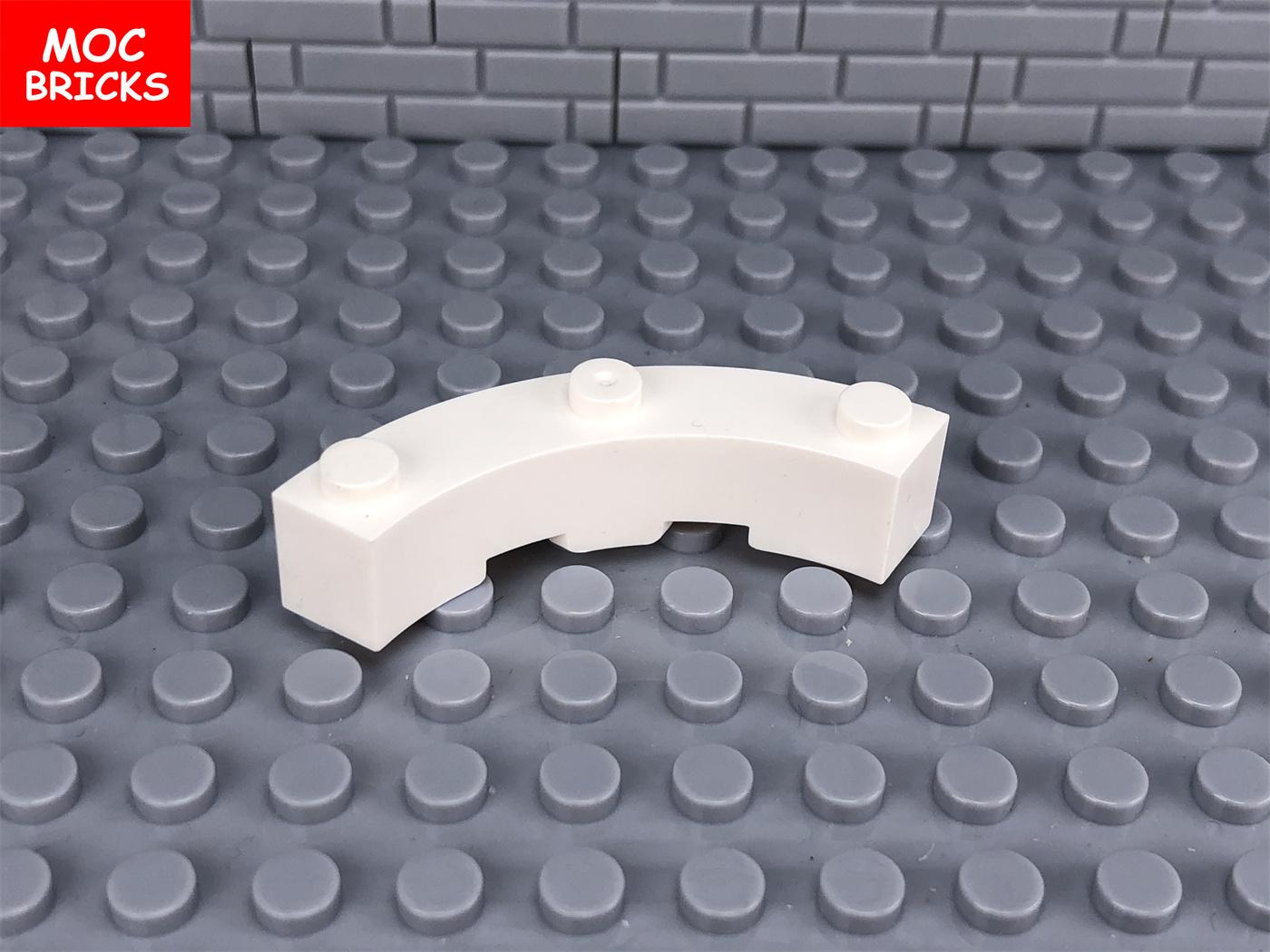 

Non-Toxic 100Pcs/Lot Moc Bricks Transparent Cylinder Quarter 4 X 4 X 6 Round Corner 4 X 4 Compatible 30562 48092 Building Blocks Kids Toys