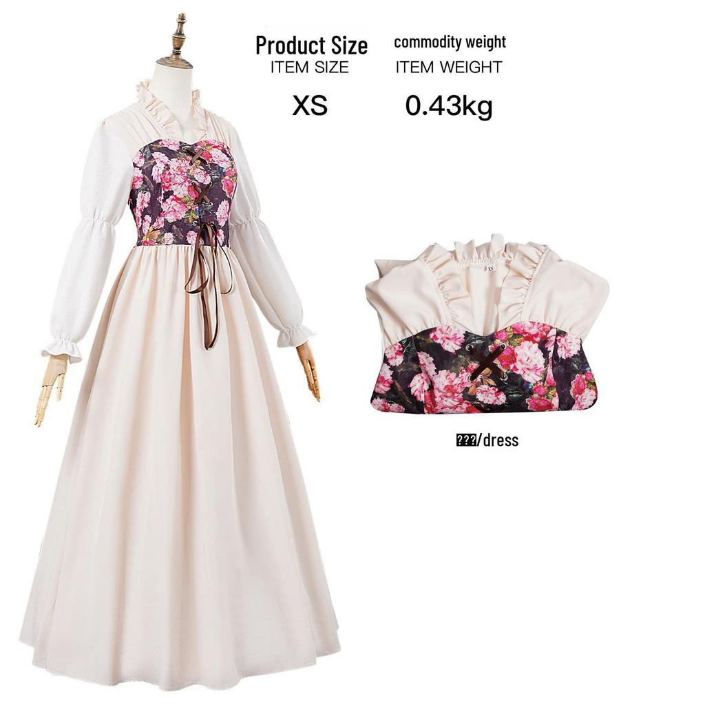 Women's Renaissance Medieval Pirate Fairy Witch Victorian Dress Costume