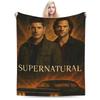 Supernatural Dean And Sam Winchester Blanket Flannel Decoration   Super Soft Throw Blankets for Home Office Bedding Throws