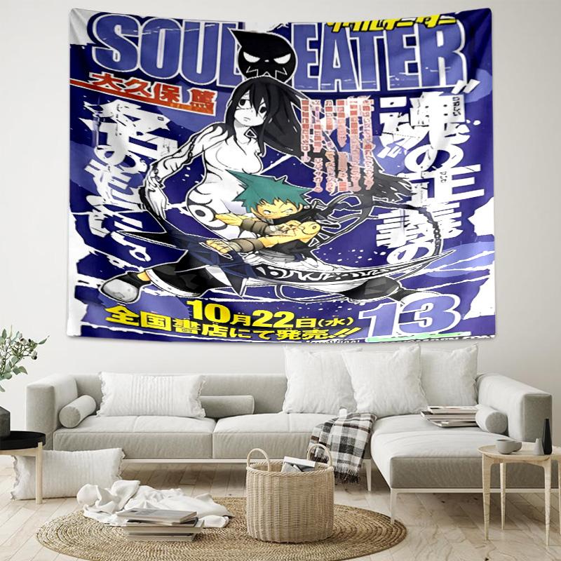 1pc Soul Eater Tapestry, Living Room, Bedroom, Office, Party Decor, Ideal Festive Gift
