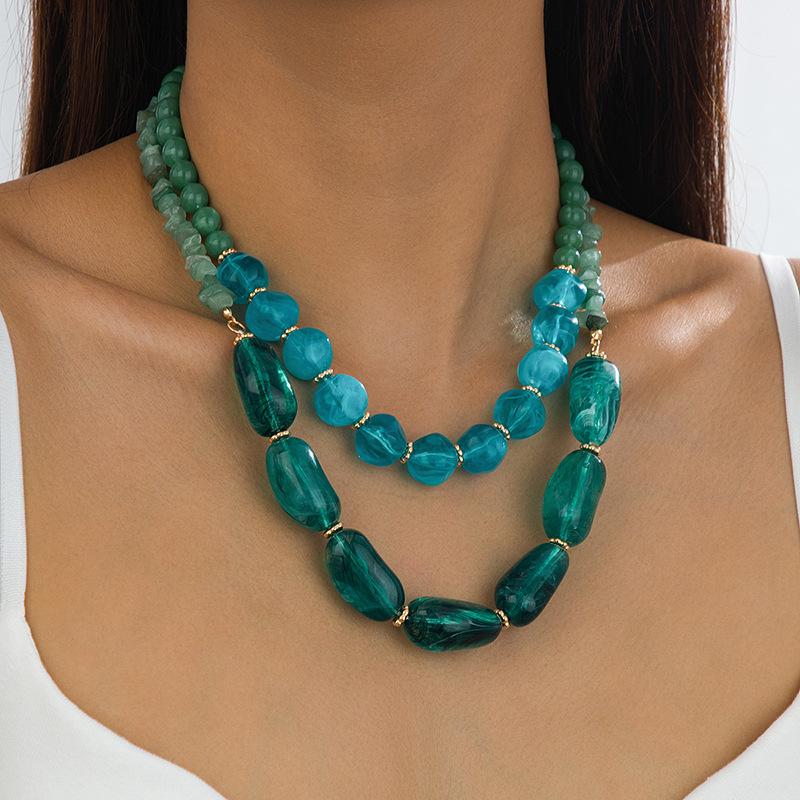 

Модное ожерелье для женщин Дамы зелёный