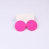 Pinkdudu Candy Color Round Acrylic Stud Earrings Color Sprayed Earrings Cute Simple Casual Earrings PD2232