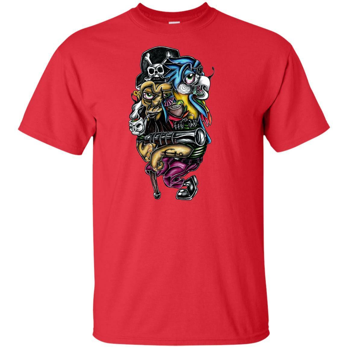 Smokin  Pirate Parrot Tall Ultra Cotton T-Shirt S разноцветный