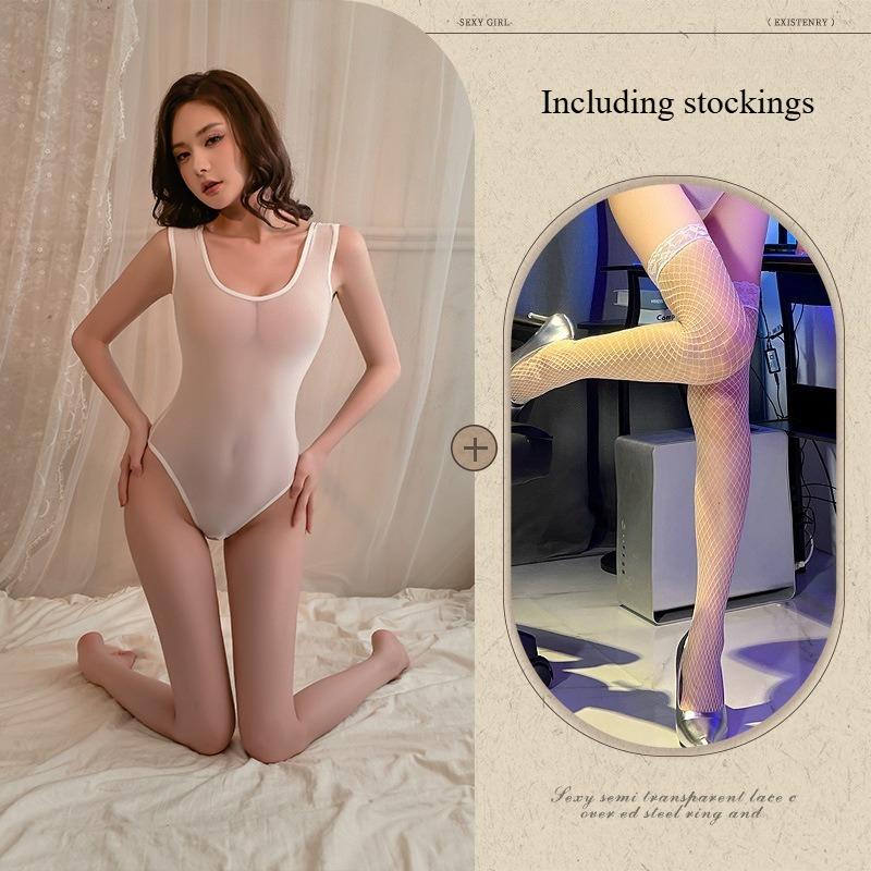 Erotic Lingerie Perspective Japanese Camisole Backless Swimsuit Sexy Seductive Passionate Teasing Flirting Midnight Sex Suit