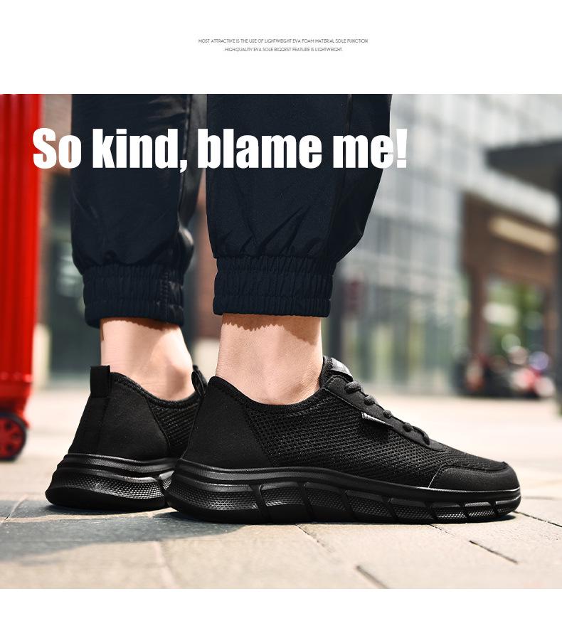 Men's Plus Size Slip-On Mesh Summer Sports Casual Shoes