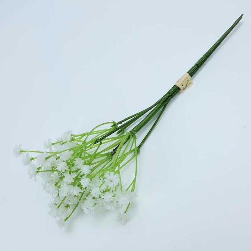 Simulation Gypsy Flower Handle Bouquet Home Living Room Simulation Flower Ornament Wedding Shooting Props Plastic Artificial Flower