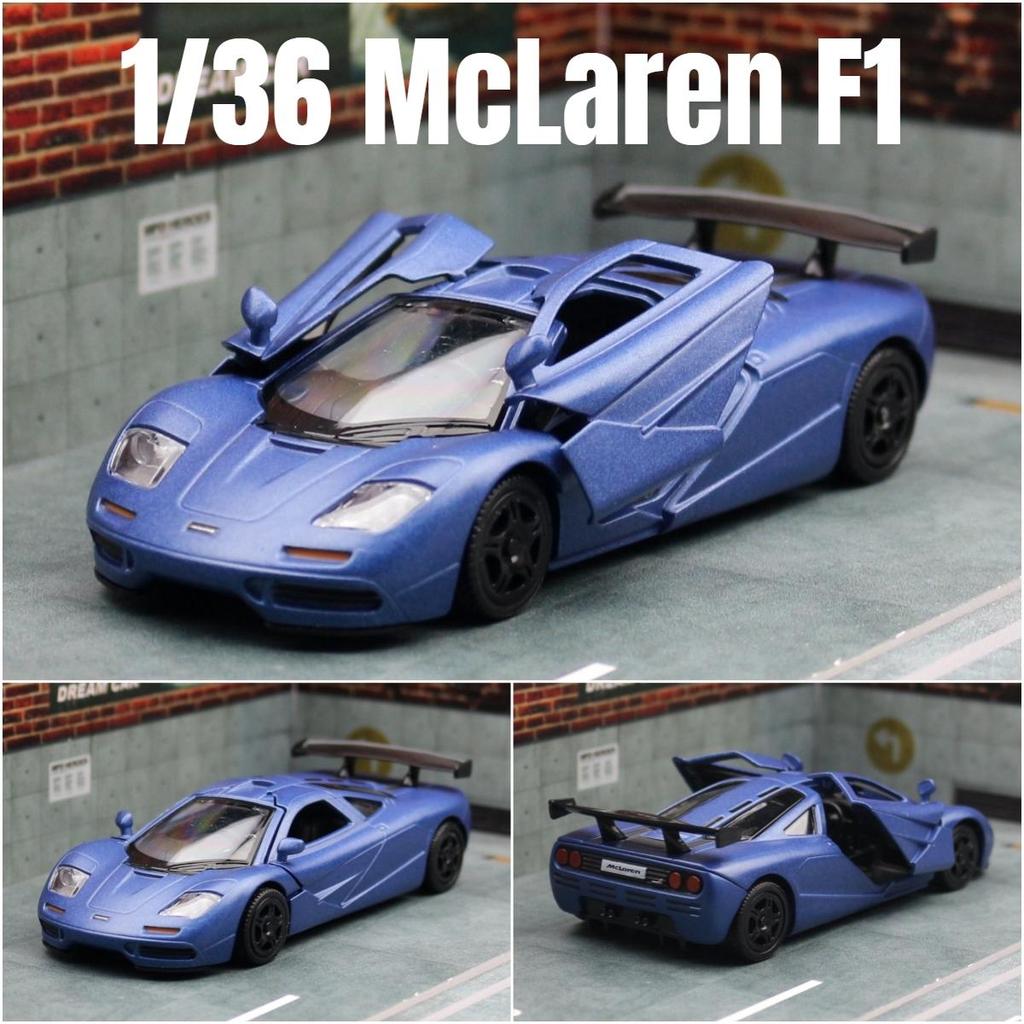 Auto Supercar Classica Retrò 1993 McLaren F1 Versione Match Auto in Metallo 5 Pollici Simulazione Diecast e Veicolo Giocattolo RMZ city 1:36 regali di compleanno in modelli in lega