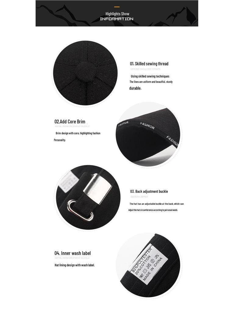 Unisex Spring/Summer Sandwich Brim Baseball Cap - Couples’ Sun Protection Hat