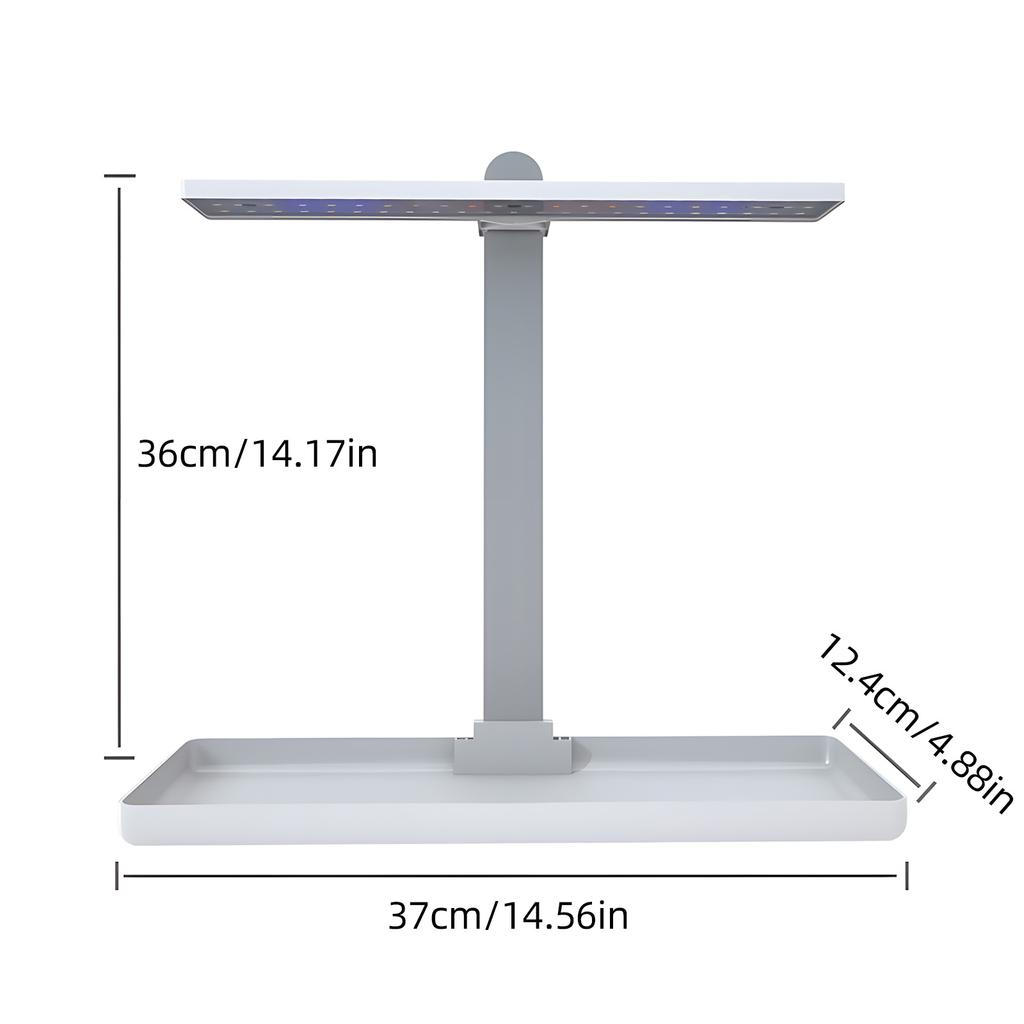 Desk Grow Lights for Indoor Plants Full Spectrum Desk LED Plant Light with 3/9/12H Auto Timer