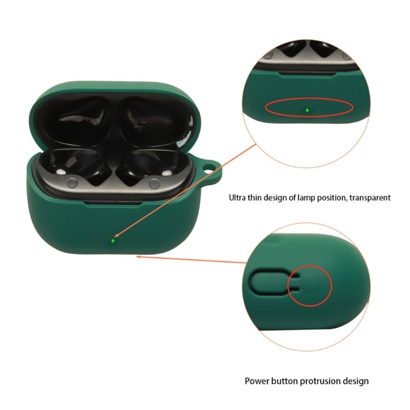 Soft Silicone Case Cover for Dedicated Earphone Case Secure Grip Easy Access Scratches Resistant Housing Skin