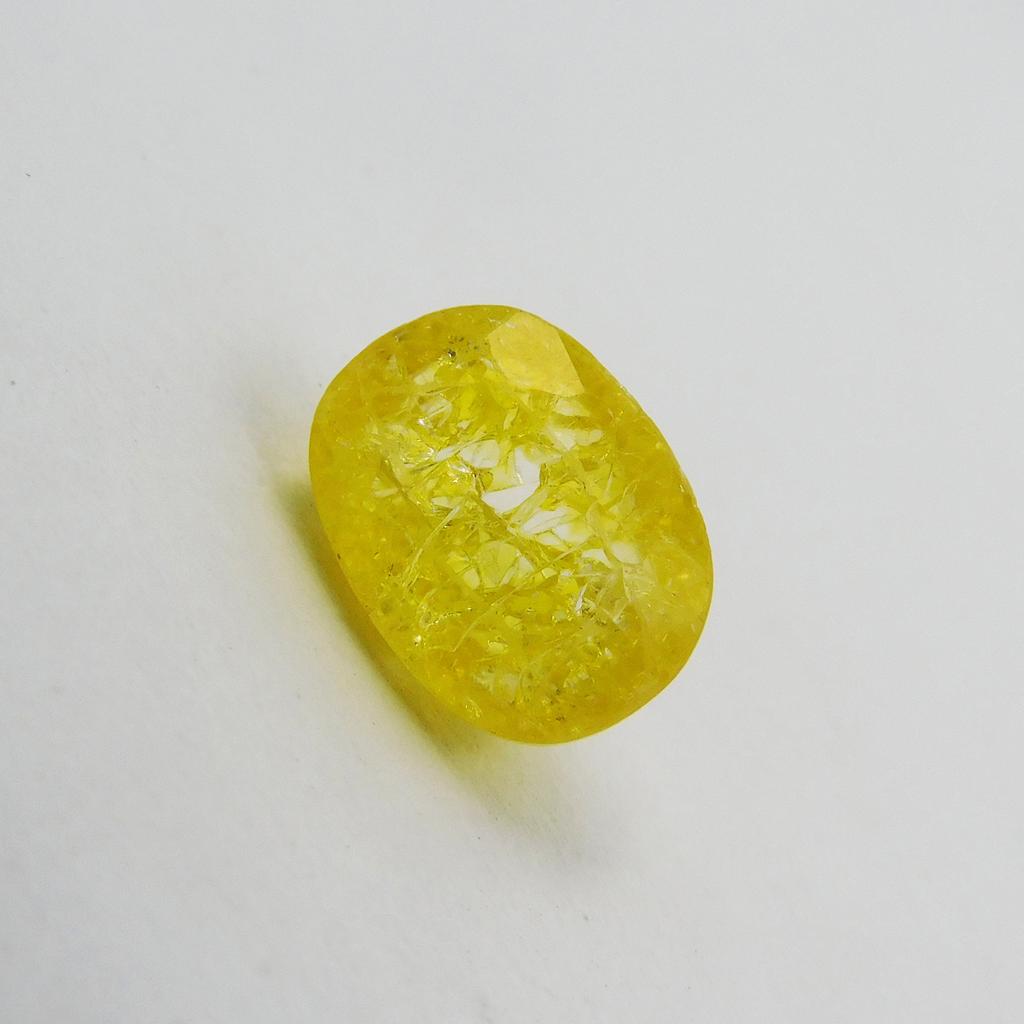 Natural Yellow Sapphire Cushion Cut 6.50 Ct Loose Gemstone Ring Size