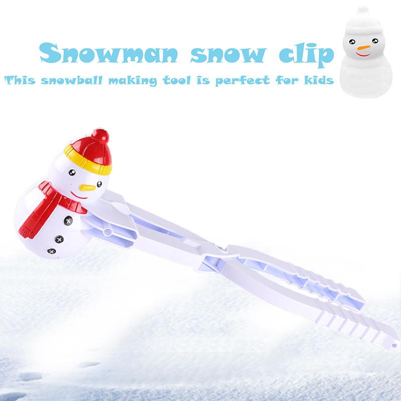 Cartoon Heart & Snowman Shape Snowball Maker - Kids Winter/Beach Toy (110g)