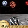 Para VW Volkswagen Jetta MK5 Golf Volkswagen Emblema Traseiro Iluminado para Tiguan 2017-2024