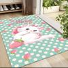 Custom Name Cheshire Cat Hearts Theme Carpet Rug Customizable Soft Washable Anti-Slip Home Living Room Sofa Mats Personalized Rug. 0909416