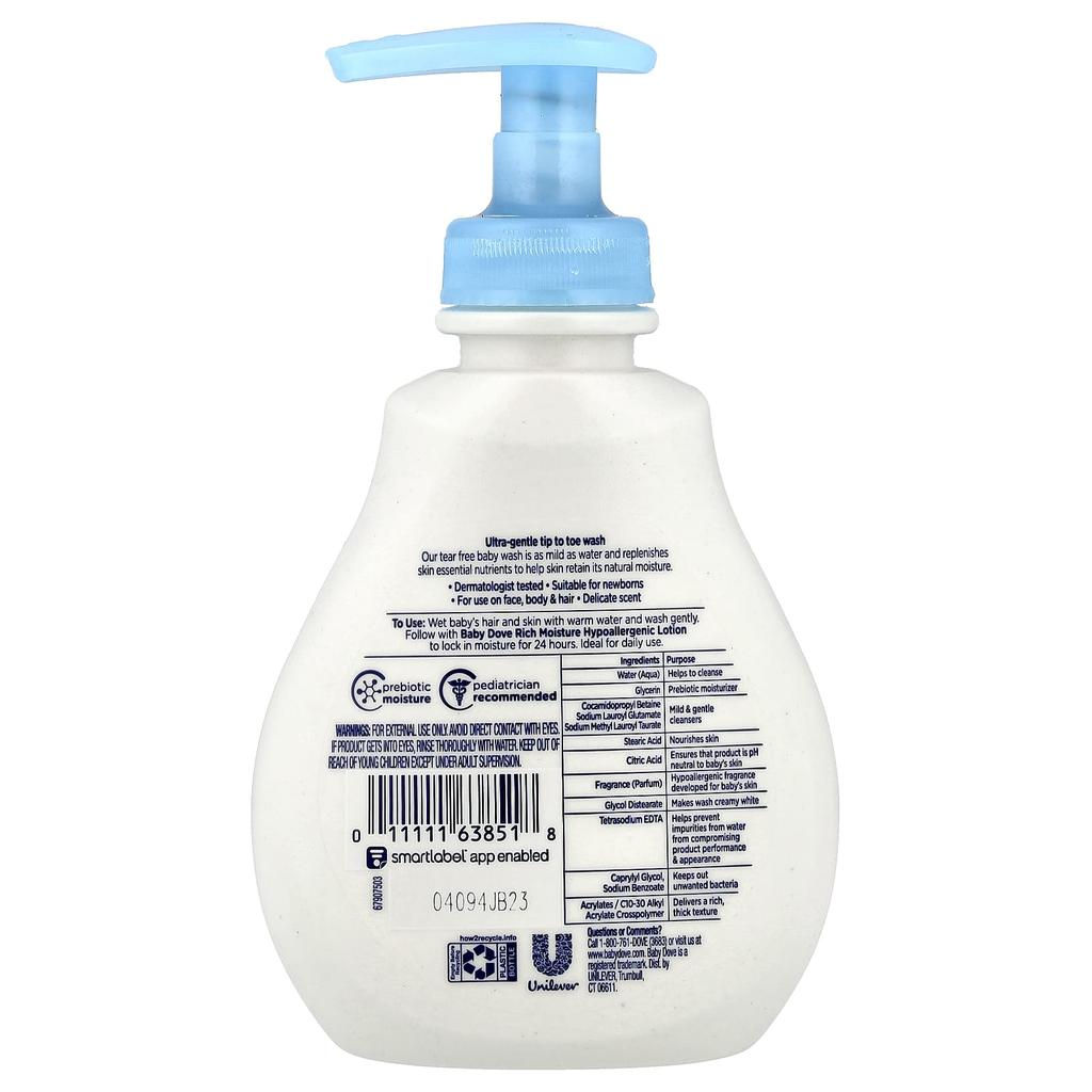 Baby, Tip To Toe Wash, Intense Moisturizing, 192Ml(6.5Fl Oz)