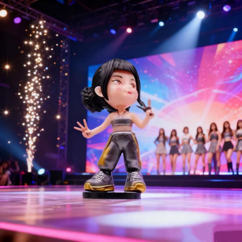 New Anime Kpop Demon Hunters Figure Toy Cartoon Rumi/Mira/Zoey Action Figure PVC Desktop Decoration Model Doll Toy Fans Gift