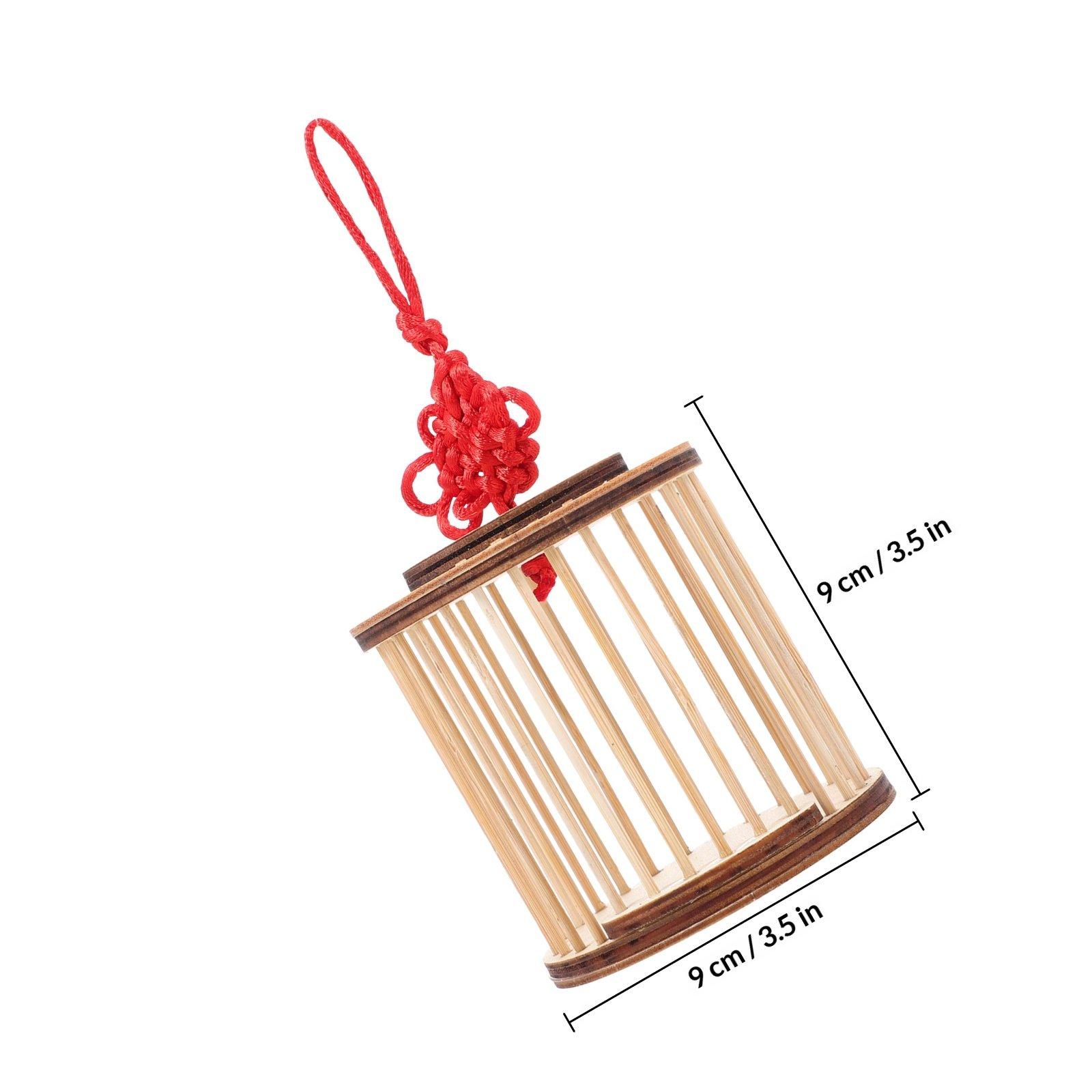 Portable Bamboo Insect Cage for Kids Exploration Grasshopper Holding Cage Outdoor Indoor Use Handmade Wear-Resistant