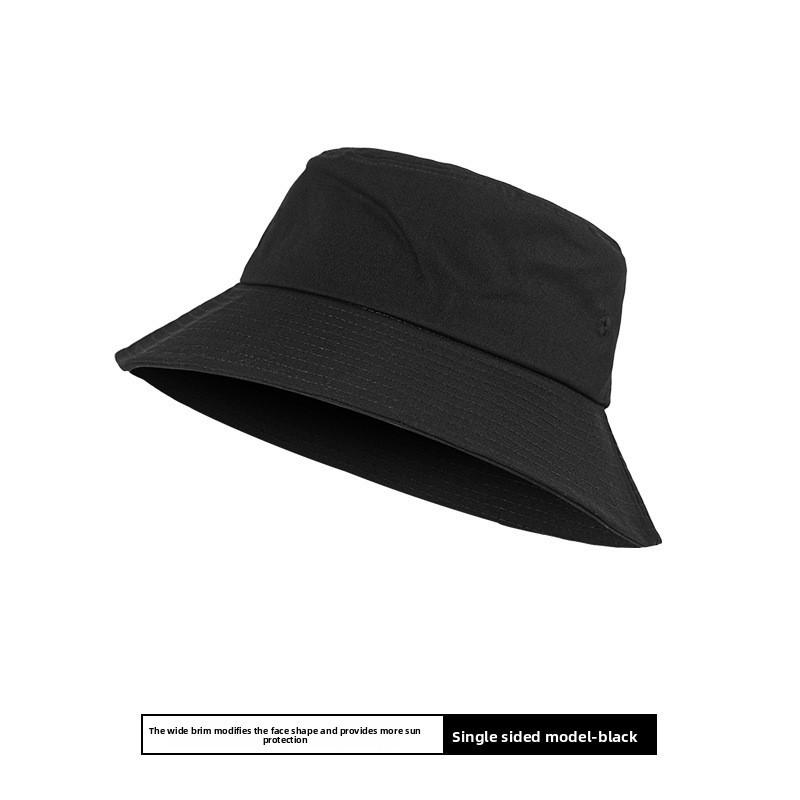 

Fisherman Hat Men Summer Sun Protection Wide Brim Cotton Cap For Outdoor Activities Head Size 58cm чёрный