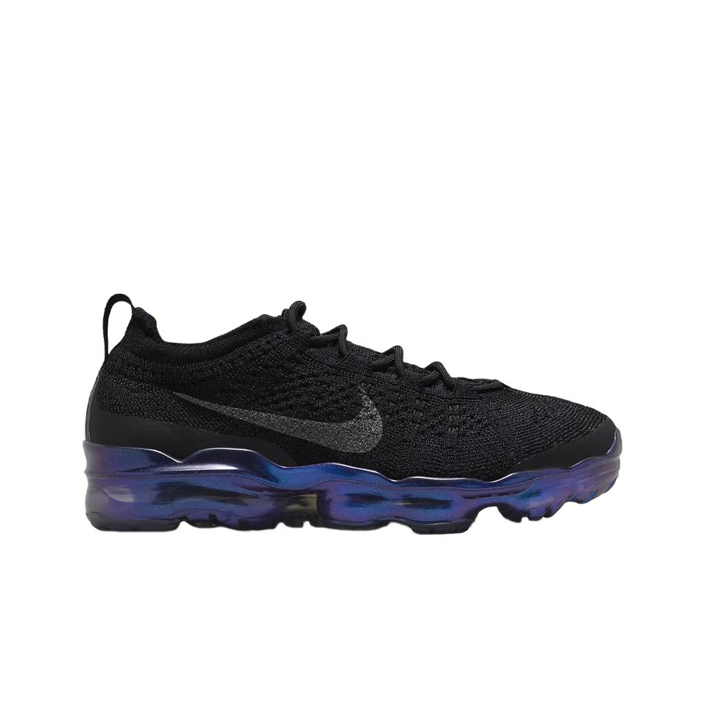 (w) Nike Air Vapormax 2023 Flyknit Black Metallic Silver