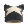Butterfly Five Pointed Star Cat's Ears Hats Thickened Winter Autumn Pullover Hat  Men Women