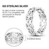 Ehering 925 Silber Damen Fingerringe Unendliche Blume Prinzessin Wishbone Herz Verlobungsring Beliebt
