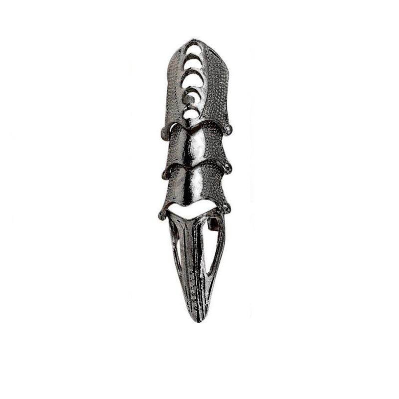 Imixlot Punk Ring Rock Scroll Gelenk Rüstung Knöchel Metall Vollfinger Klauenringe Halloween Unisex Verstellbare Ringe Set
