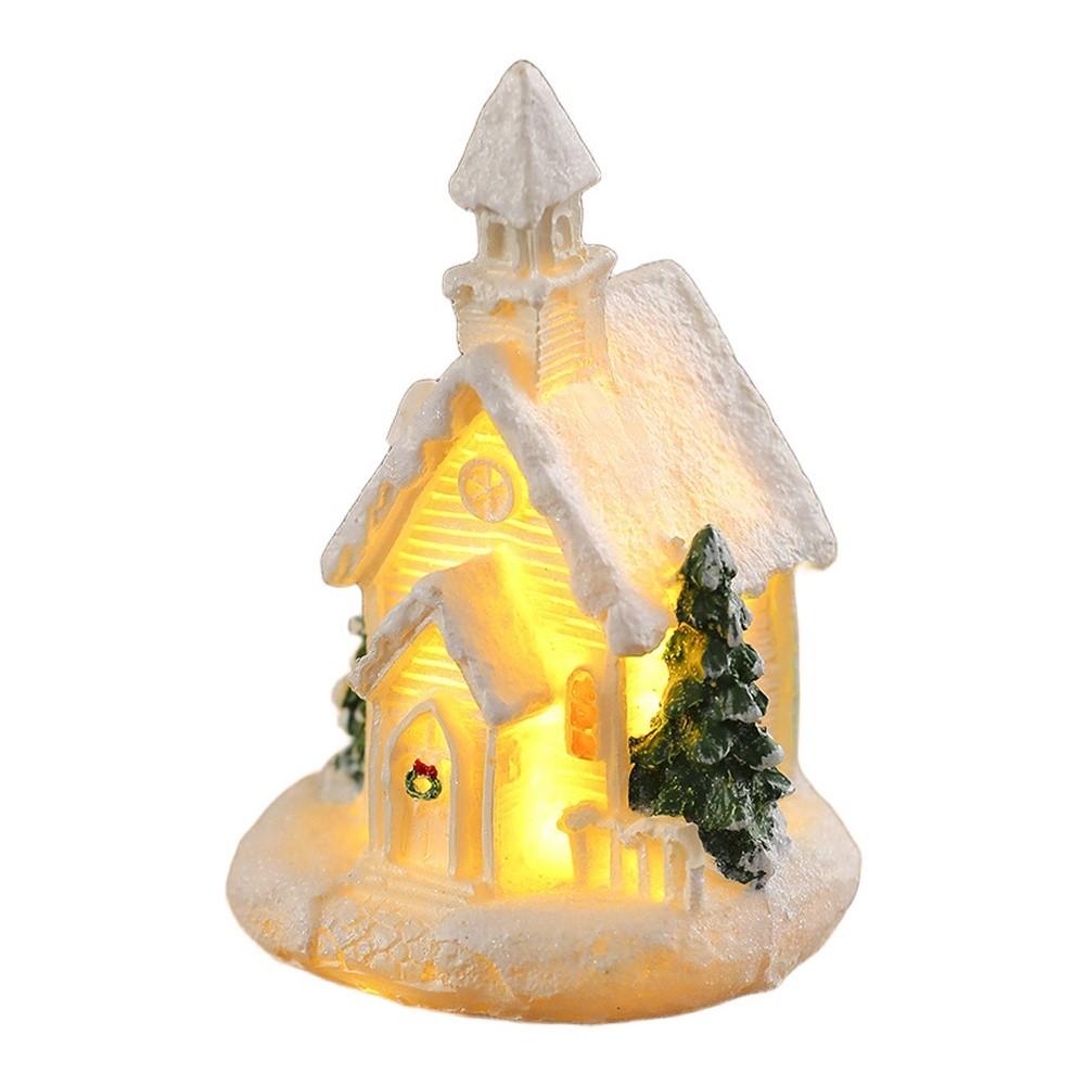 Battery-Powered LED Lights Christmas Village Houses LED Lighted Decorations