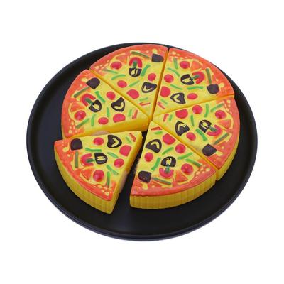 6 Stück kleine Pizza Spielzeug Kind Küche Simulation Pizza Party Fast Food Spielzeug für Kinder