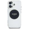 Guess Iml Metal Colored Circle Case Classic Logo Magsafe For iPhone 16 Black