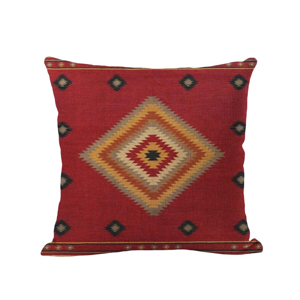 Decorative Throw Pillow Covers Ethnic Bohemian Pillowcase Cover Couch Sofa Bed Bedroom Car Living Room Cases Accessories