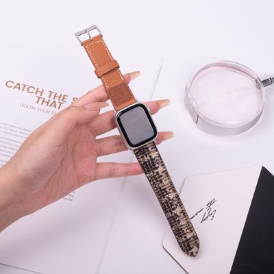 Wool+Leather Strap for Apple Watch Series 10 46mm/Ultra 2/Ultra 49mm/9 8 7 45mm/SE (2023) SE (2022) SE 6 5 4 44mm/3 2 1 42mm