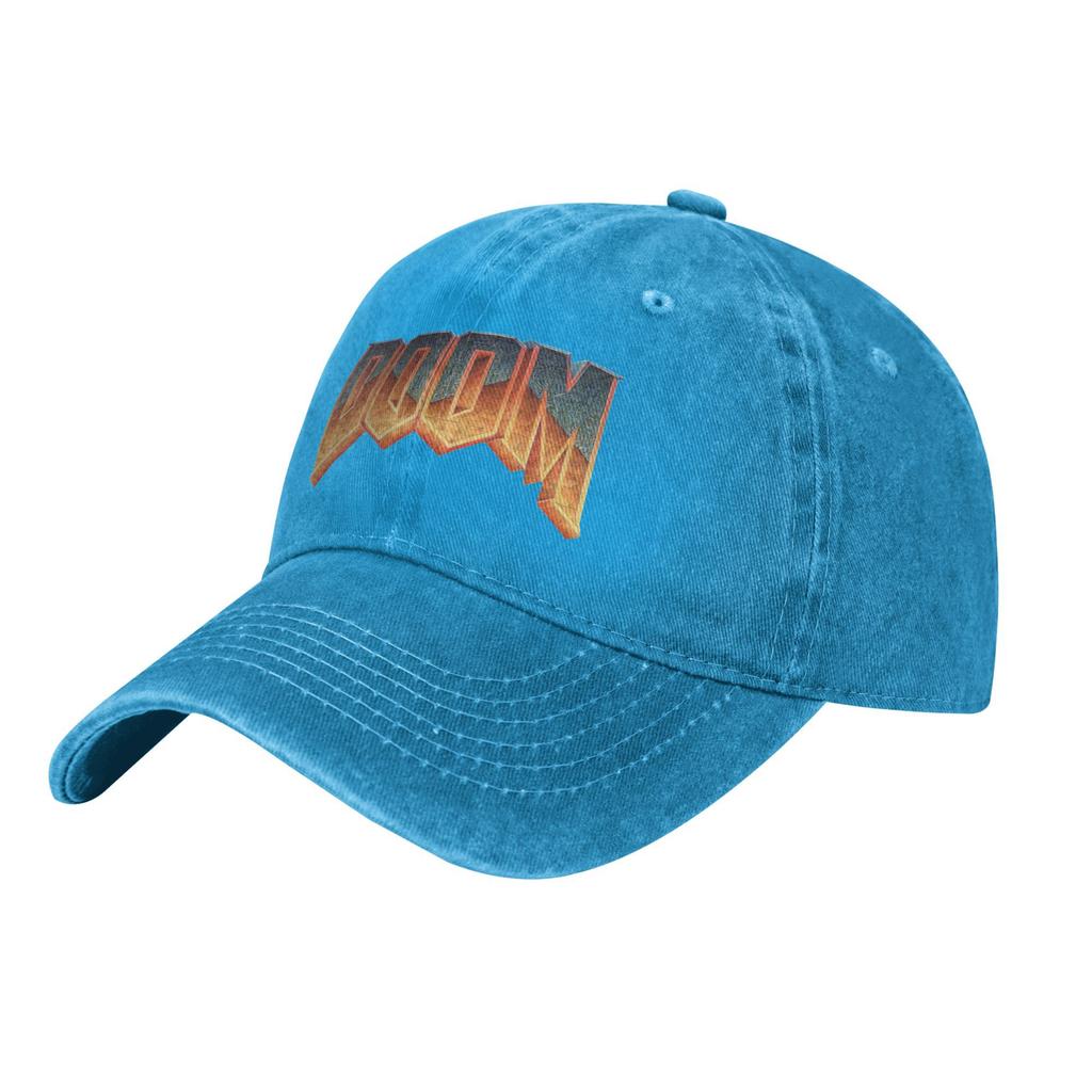 Doom Baseball Caps Vintage Denim Washed Retro Game Conan Barbarian Thulsa Snake Cult Headwear Men Outdoor Running Golf Caps Hat