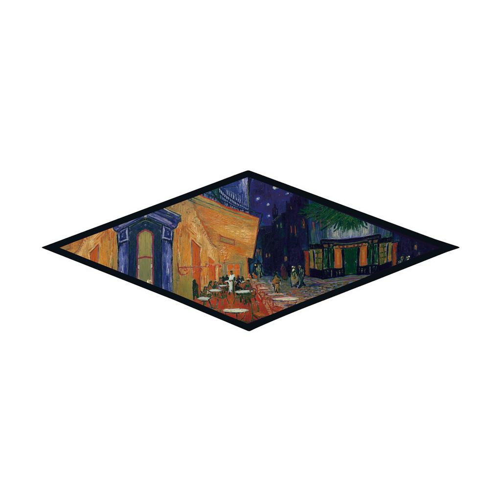 2023 Van Gogh Oil Painting Diamond Scarf Woman Fashion Silk Scarf Luxury Bandana Headband Hijab Foulard Neckerchief Shawl