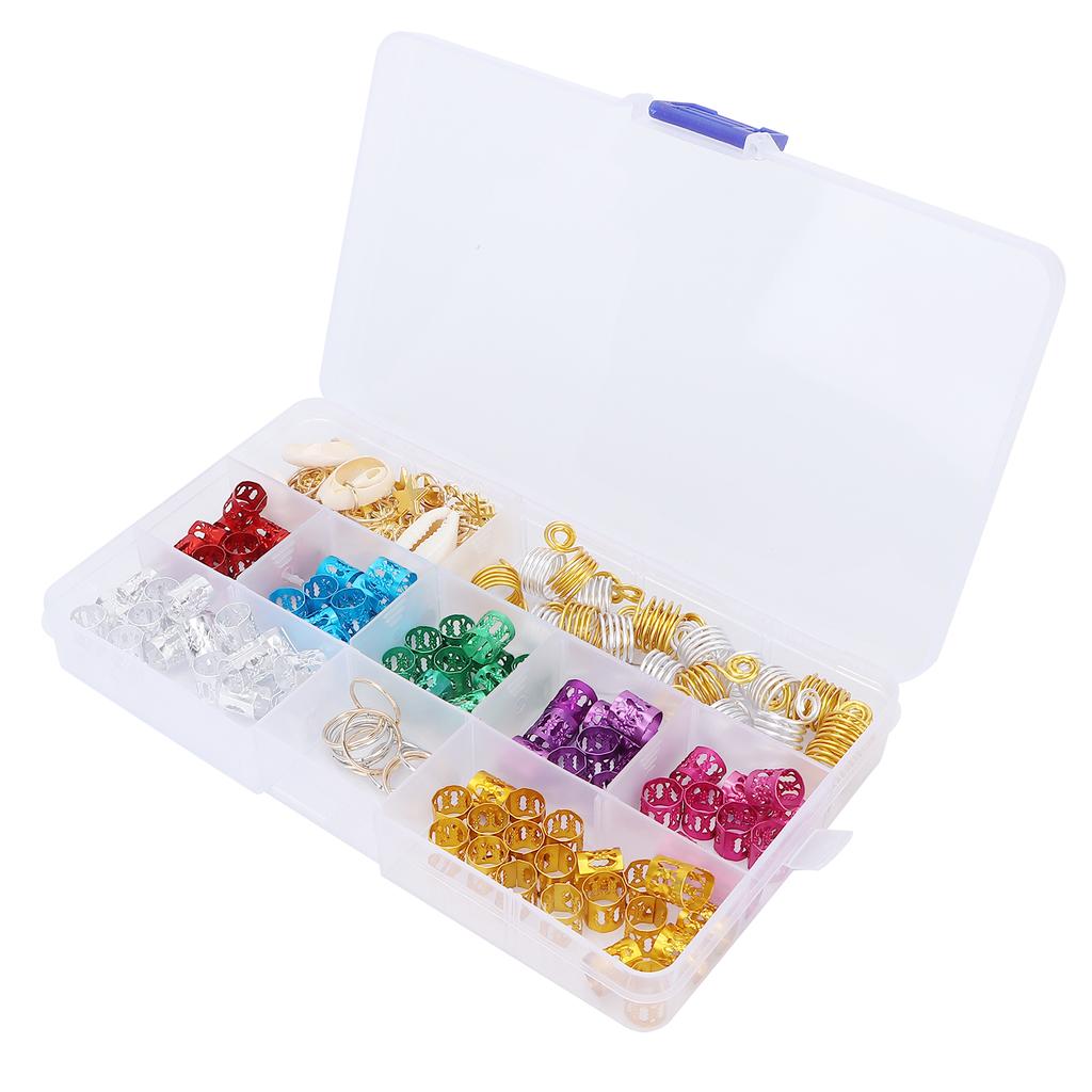 Hair Jewelry Braiding Rings Adjustable Metal Cuffs Hair Braiding Dreadlocks Decoration