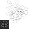 30pcs Stainless Steel Hollow Frame Pendants Silver Stainless Steel Pendants  Earring Craft