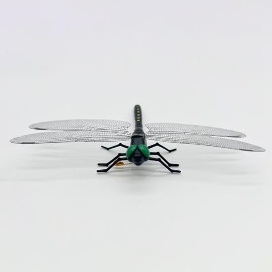 Fake Dragonfly Decoration with Clip Rod Portable Outdoor Camping Gnats Fly Repellent Simulated 3D Dragonfly Model Ornament Kids Educational Toy