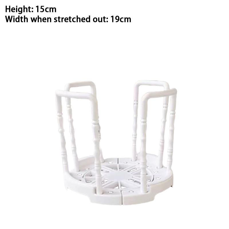 Portable Retractable Bowl Holder Drain Removable Cabinet Dishes Storage Rack Water Cup Kitchen Organizer