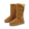 Damen Winter Schneestiefel mit Futter aus Fleece, Hornschnalle und rutschfesten Sohlen