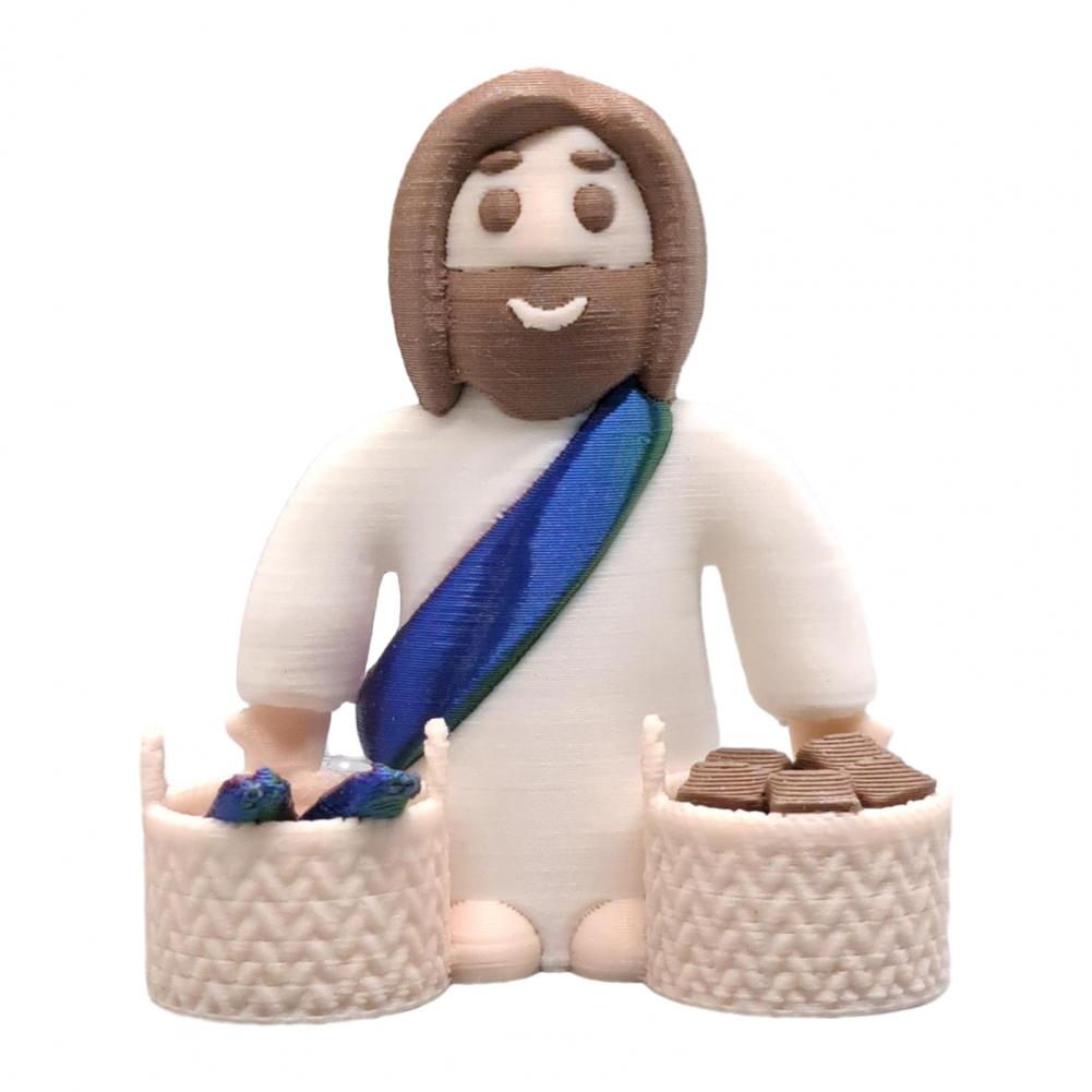 Taschengroße Jesus-Statuen Inspirierende Jesus-Figuren Set von Mini-Jesus-Figuren Entzückend Ostern für Zuhause für Ostern