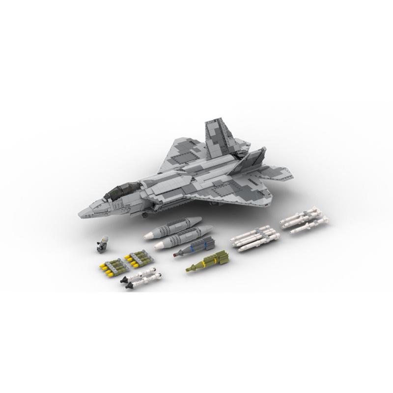 Platinum Brick MOC-14150  Raptor  Fighter Jet