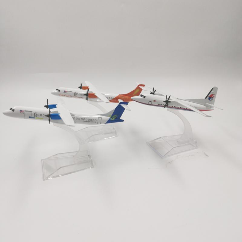 Jason Tutu Plane Model Airplane Fk-50 16cm Atr-600 Aircraft Model Diecast Metal Airplanes 1:400 Scale Planes