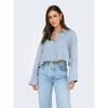 Chemise à boutons dos nu bleu clair Femme ONLY