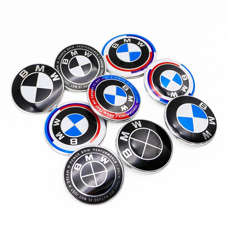 3D ABS Front Grille Badge For BMW M Logo X1 X2 X3 Emblem X4 X5 X6 F48 G01 E84 E46 E83 F39 F30 Vehicle Exterior Tuning Accessorie