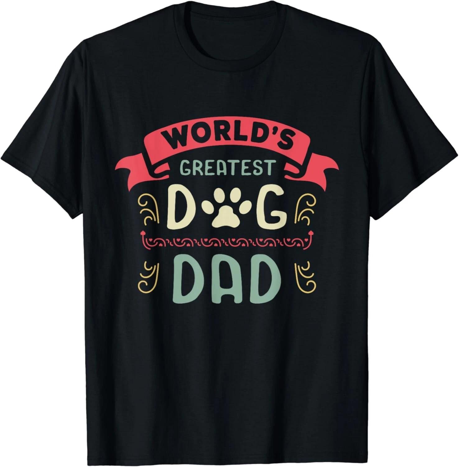 Dog Lover Fathers Day Paw Love Bark Puppy Breeder Doggy Gift Unisex T-Shirt S