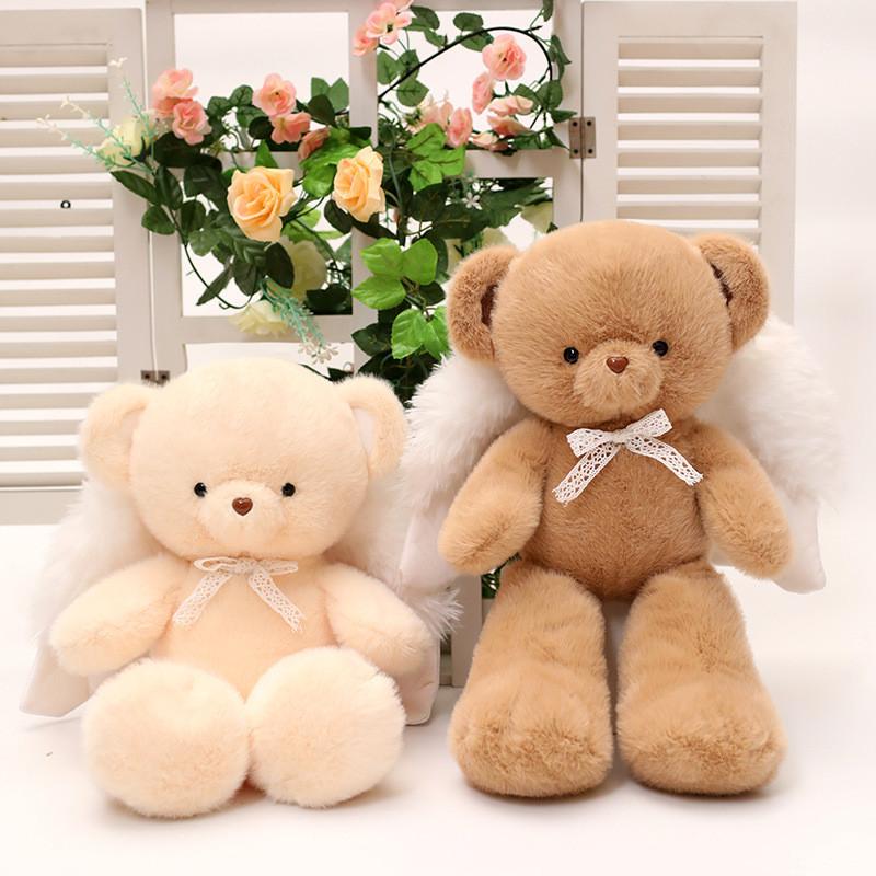 Angel Bear Delightful Plush Doll Cozy Teddy Bear Gift For Children And Babies