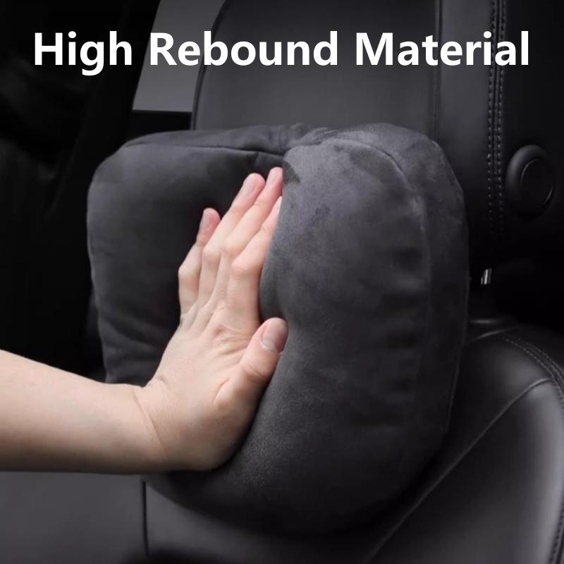 2Pcs Top Quality Suede Car Headrest Neck Support Seat Soft Universal Adjustable Car Pillow Neck High Resilience Rest Cushion