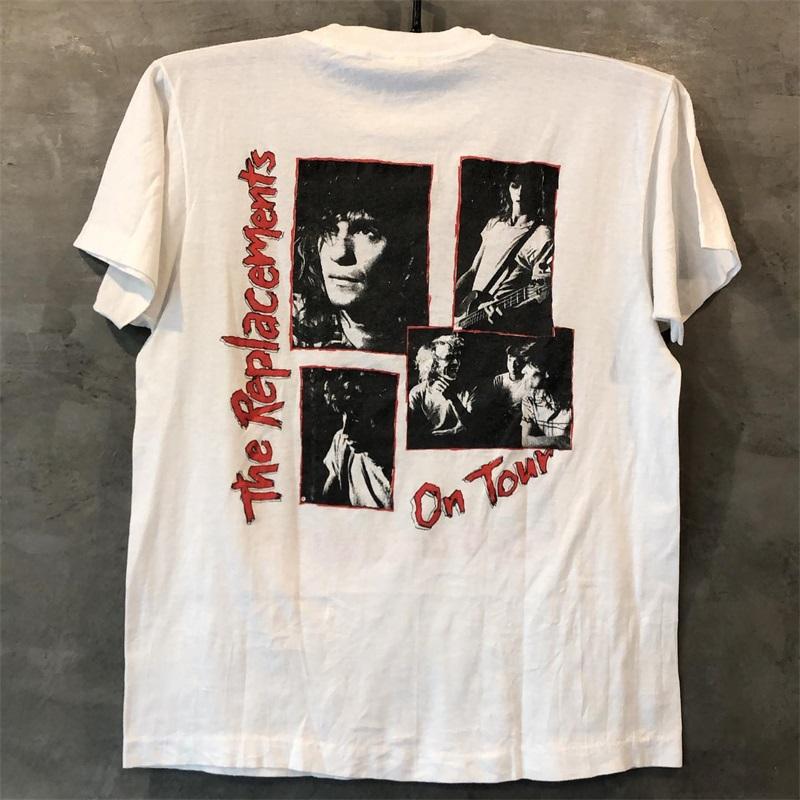 The Replacements Band European and American High Street Vintage Short Sleeve Men's and Women's Cotton Texture T-shirt Trend