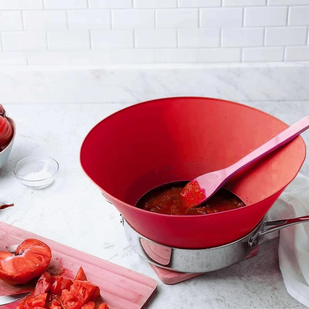 Heat-resistant Oil Splatter Cover Folding Splash Pot Lid Kitchen Newbie