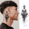 1 Sheet Halloween Dark Gothic Phoenix Temporary Tattoo For Men Women Neck Forearm, Waterproof Realistic Temp Fake Tatoo Stickers
